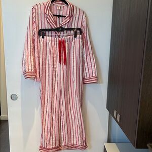 Victoria's Secret Red and White Striped Blouse